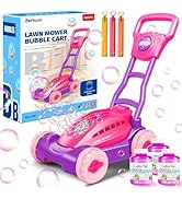 Automatic Bubble Machine Lawn Mower: Outdoor Toy for Toddlers Ages 3-6 - Garden Yard Party Fun - ...