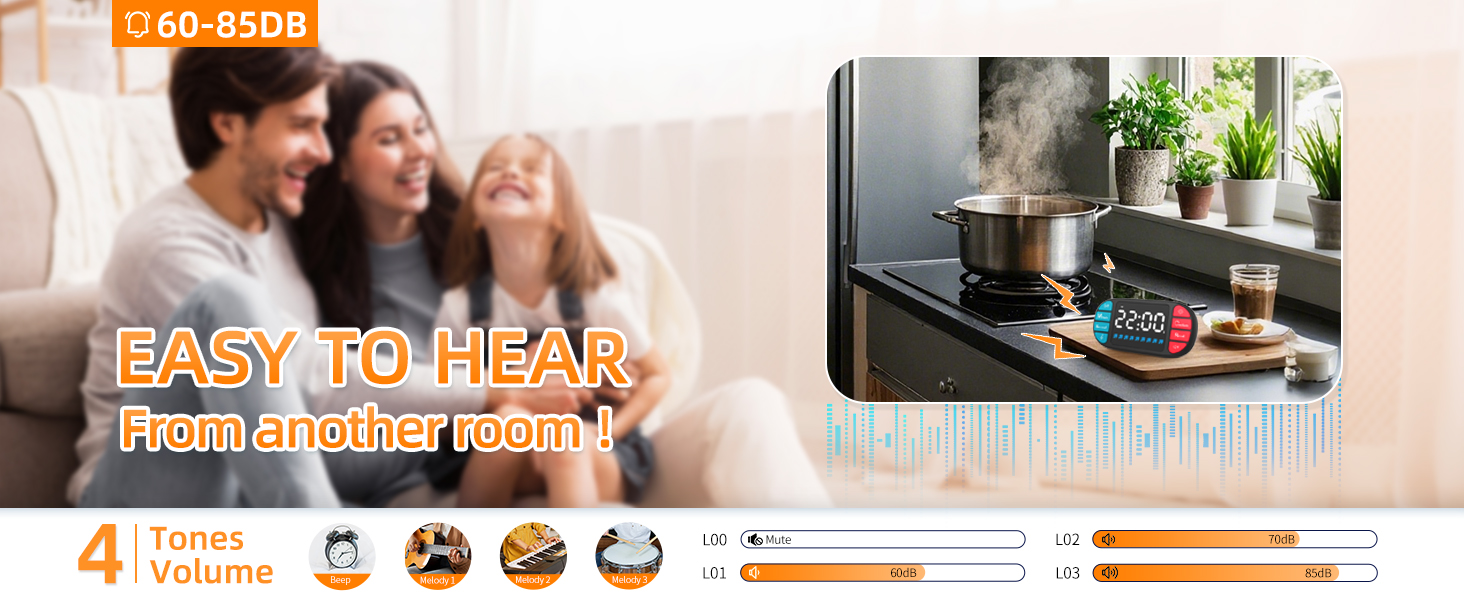 Easy to hear, From another room!