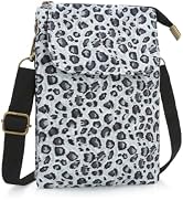 JINSI Small Floral Crossbody Bag for Women, Cell Phone Wallet Purse | Soft cotton, layered storag...