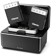 ULANZI AM18 Wireless Lavalier Microphone Sys w Charging Case, Intelligent LCF Noise Reduction - 8...