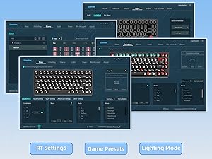 Keyboard 75%, Wireless Custom Mechanical Keyboard Rapid Trigger Hall Effect Magnetic Switch