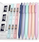 Nicpro 6PCS Pastel Mechanical Pencil Set, 0.5 &amp; 0.7mm Mechanical Pencils with 6 Tubes HB #2 Lead ...