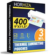 HORHIZA 400 Pack 3 Mil Laminating Sheets, Holds 8.5 x 11 Inch Sheets