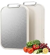 Lavstow Titanium Cutting Board for Kitchen, Non Toxic 2-in-1 Cutting Board Double Sided, Food Gra...