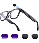 Aichiken AI Smart Glasses with 4K Camera, 8MPW Anti-Shake Bluetooth Glasses, 1080P Video Recordin...