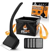 MEKER Grill Brush Bristle Free with Collapsible Bucket, 7 Pcs Grill Cleaner Brush with Durable Fo...