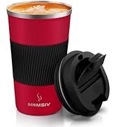 MOMSIV 17oz Travel Mug, Insulated Coffee Cup with Leakproof Lid, Vacuum Stainless Steel Double Wa...