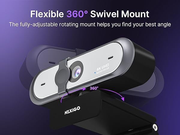 Shows the N660P Pro’s 360° rotatable base.