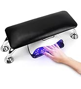 Big Arm Rest for Nails Cushion, Microfiber Leather Hand Rest for Nails Tech, Hand Rest Pillow for...