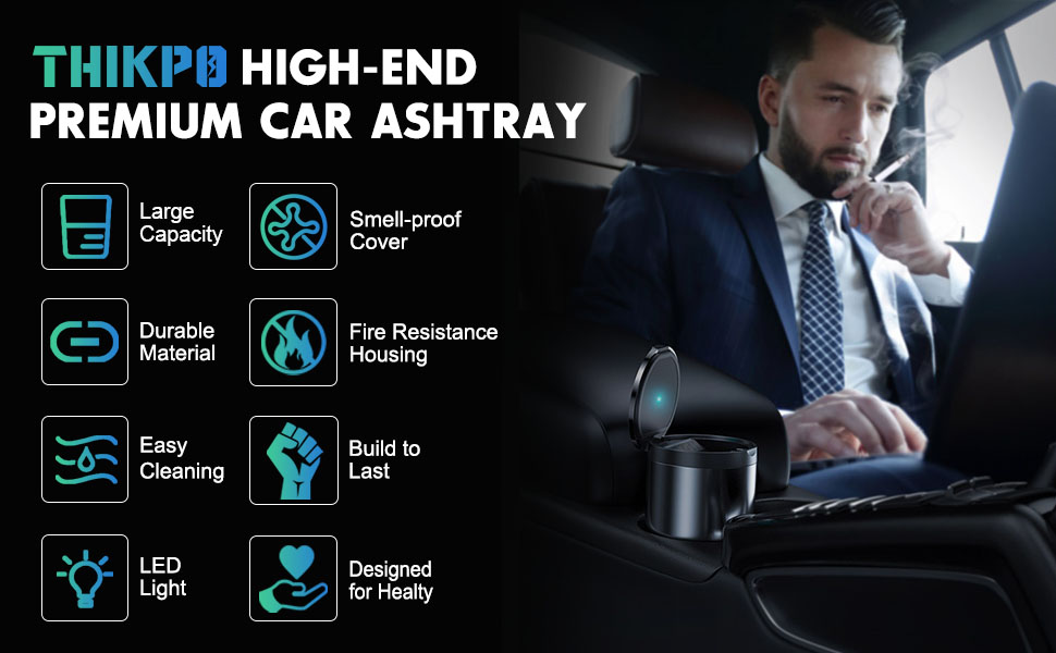 Car Ashtray with Lid