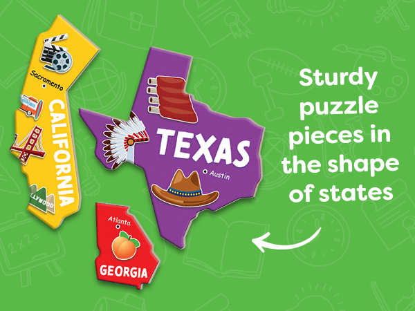 United States Puzzle for Kids USA Map Puzzle 50 States with Capitals