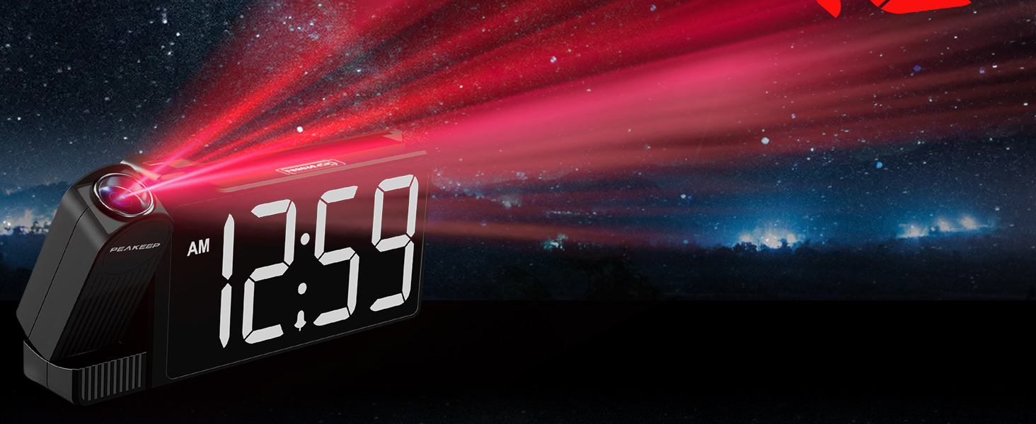 projection clock for bedroom ceiling