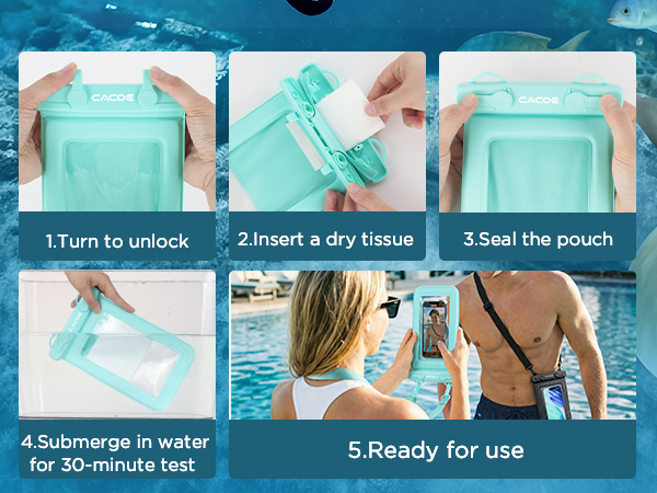 CACOE Floatable Waterproof Phone
