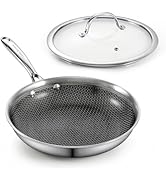 Cooks Standard Hybrid Nonstick Frying Pan, 8-Inch Skillet, Multi-Ply Clad Stainless Steel Fry Pan...