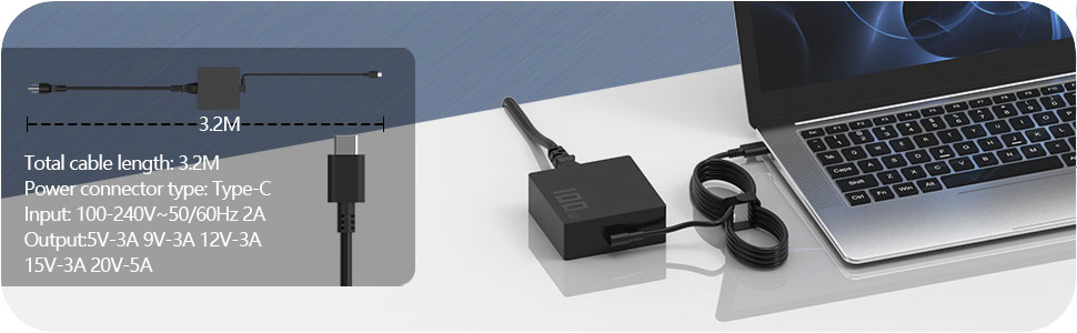 100 W USB C type C charger