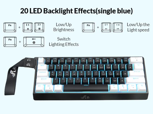 Blue backlight