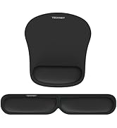TECKNET Keyboard Wrist Rest and Mouse Pad with Wrist Support, Memory Foam Set for Computer/Laptop...
