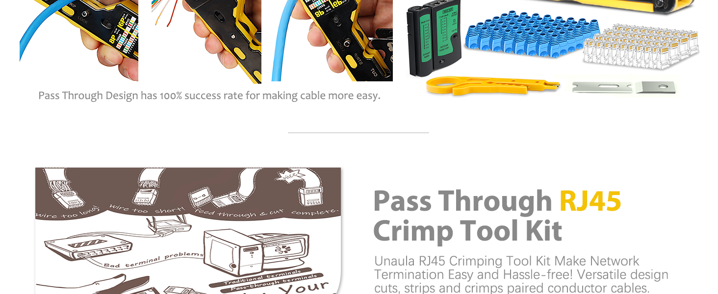 rj45 crimp tool pass through