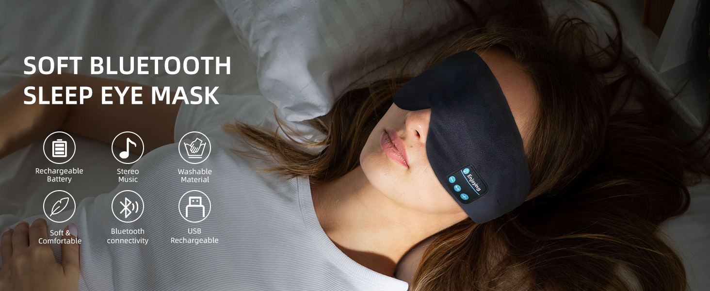 eye mask bluetooth headband
