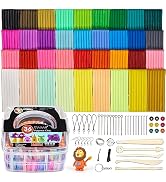 Polymer Clay 36 Colors, CiaraQ Modeling Clay Starter Kits for Kids, Oven Baked Model Clay with Sc...