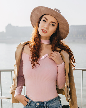 mini microphone pink