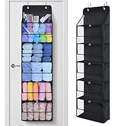 KEEGH Hanging Yarn Storage Organizer with 6 Zipper Closure Compartments, Large Capacity Crochet S...