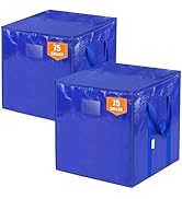 TICONN 2 Pack Jumbo Moving Bags with Reinforced Handles, Square Heavy-Duty Storage Bags, Oversize...