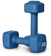 Tone Fitness Neoprene Dumbbell Weight Pairs with Anti-Roll Square Head | Multiple Options