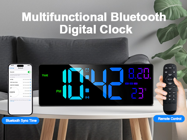LED digital wall clock
