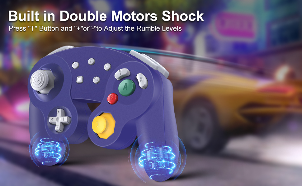 double shock motor wireless gamecube controller for nintendo switch