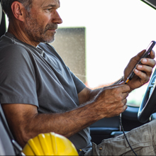 car charging, CLA, jobsite, work phone, phone charging