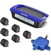 Tymate RV Tire Pressure Monitoring System M12-3 - Solar Charge, 5 Alarm Modes, Auto Sleep Mode, T...