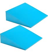 DEAYOU 2 Pack Yoga Foam Wedge, 13" EVA Foam Wedge Block for Exercise, Knee Pad, Wrist Back Suppor...