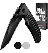 Pocket Knife for Men - 3.5" Sharp Blade - Tactical Knife with Liner Lock Aluminum Handle and Clip...