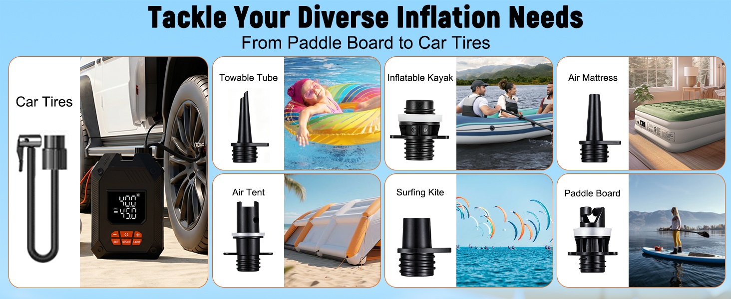air pump for inflatables paddleboard accessories