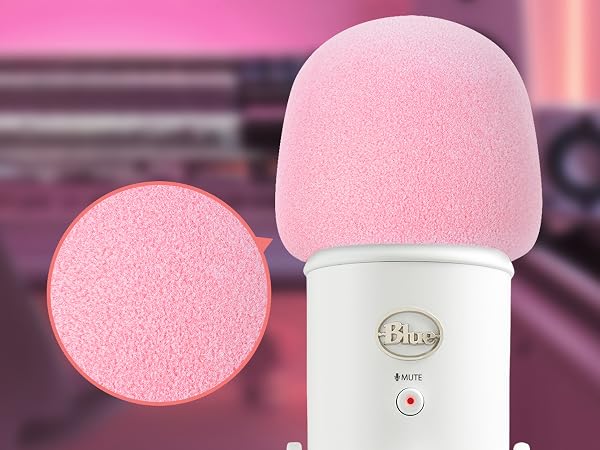 Premium Acoustic Foam,Pop Filter/Windscreen for Blue Yeti and Yeti Pro Microphones,