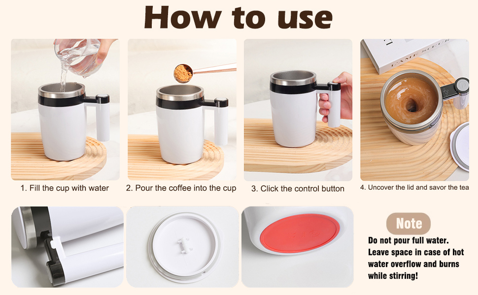 Automatic Magnetic Stirring Coffee Mug