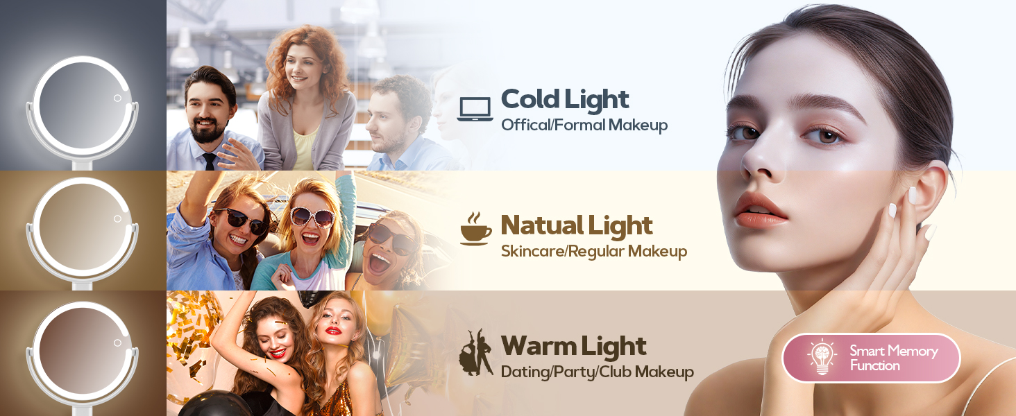 lighted mirror makeup light up makeup mirror with magnification magnifying mirror with light