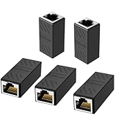 Jadaol [1000Mbps, High-Speed RJ45 Coupler, Ethernet Extender Adapter for Cat7/Cat6/Cat5e, Female ...