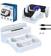 Charging Stand for PS Portal Remote Player, Portable Charge Dock for PS5 Controllers with LED Ind...
