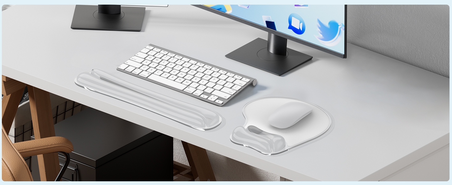 keyboard and mouse pad