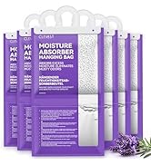CLEVAST Moisture Absorbers Packets - 15.2 OZ, 6 Pack Large Dehumidifier Bags for Closet, Hanging ...