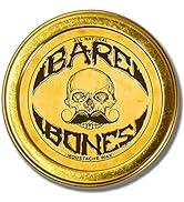 Mustache Wax Medium Hold Grooming For Men - 1oz Bare Bones Moustache &amp; Beard Wax Tin - Perfect Fo...