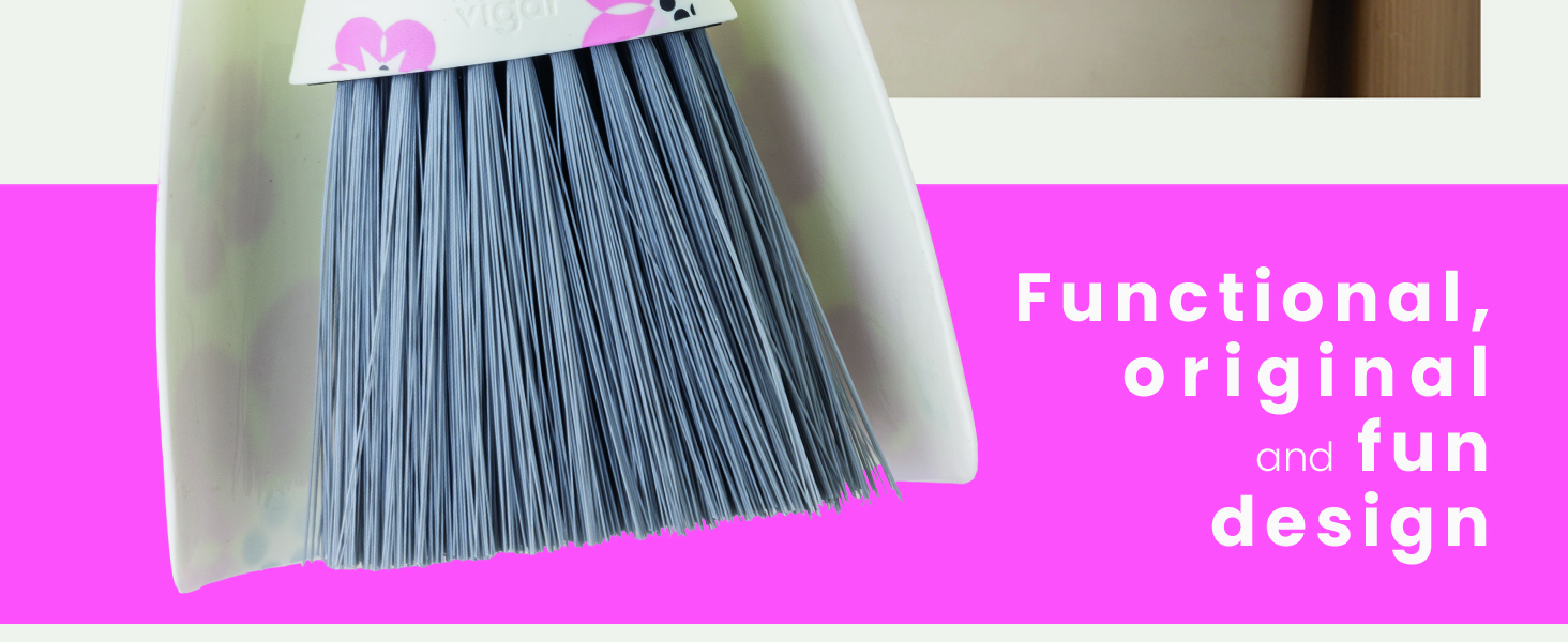 Durable bristles and firm grip for efficient sweeping