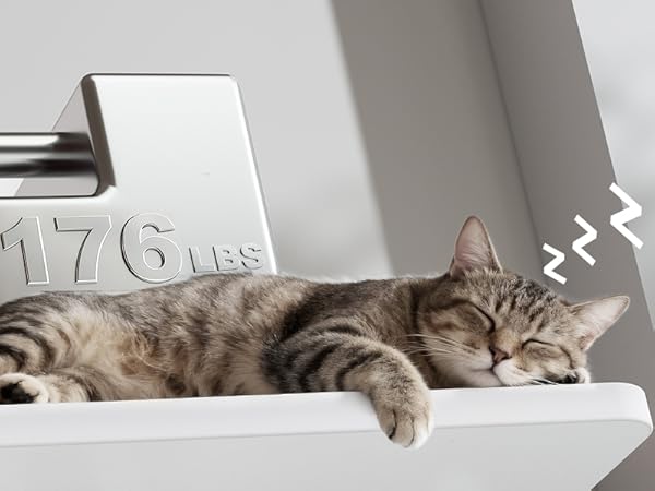 Veken desk, with a weight capacity of 176 pounds