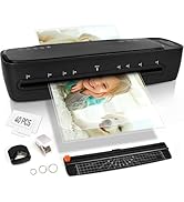 13 Inch Laminator Machine with Auto Paper Feed, Thermal &amp; Cold Lamination, Anti-Jam, 10-in-1 All-...