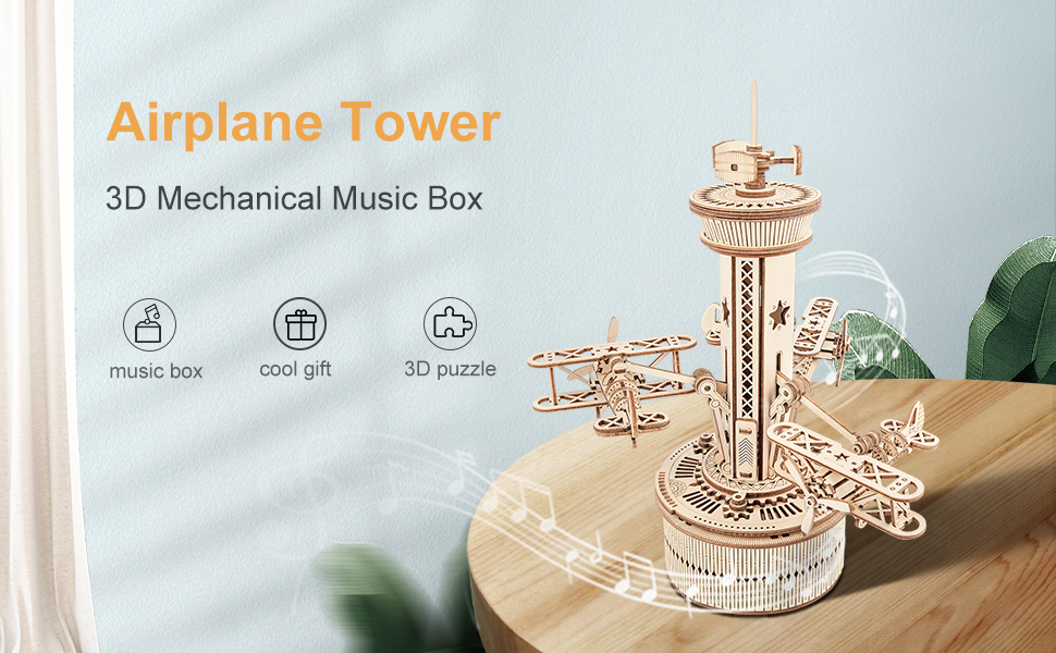 rokr aiplane music box amk41-banner