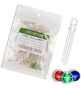 OWOFYDR 100 5mm RGB Three-Color red, Green and Blue LED diodes with Common Cathode (Transparent R...