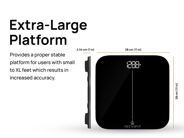 INEVIFIT Premium Bathroom Scale - I-BS002 - Premium A+ - Mobile