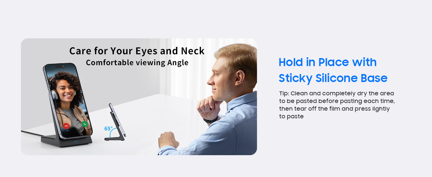 Watch videos, attend calls, and use Face ID without interrupting charge.